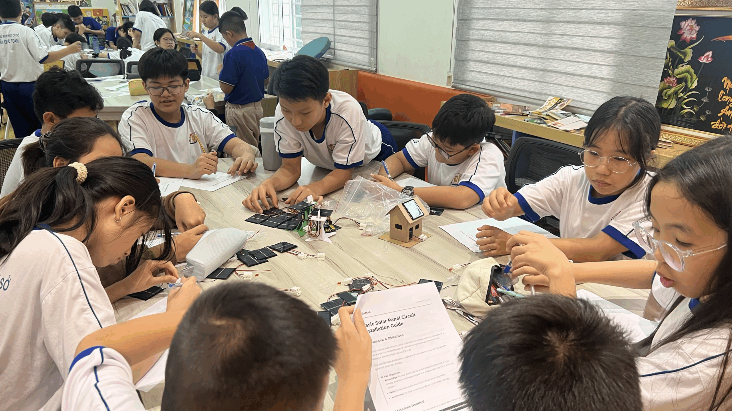 Students in a hands-on session