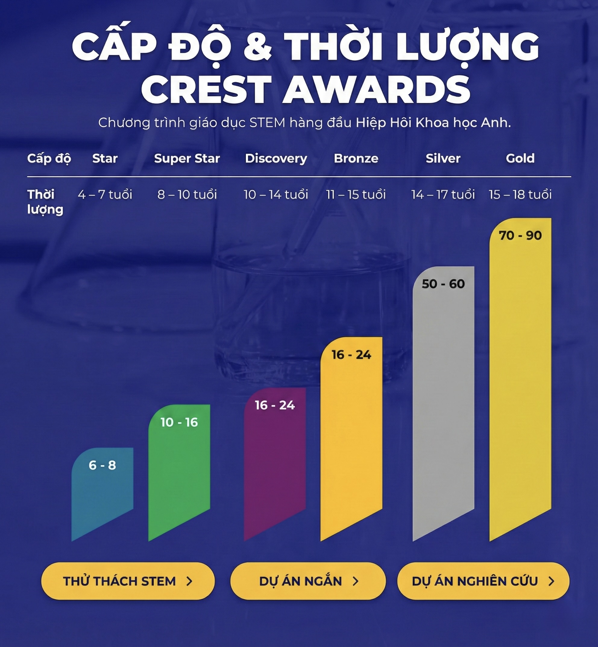 Các cấp độ CREST